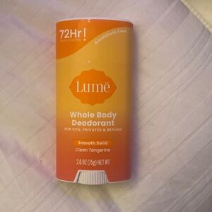 NWT whole body, deodorant, smooth, solid, clean tangerine, 2.6 ounces.